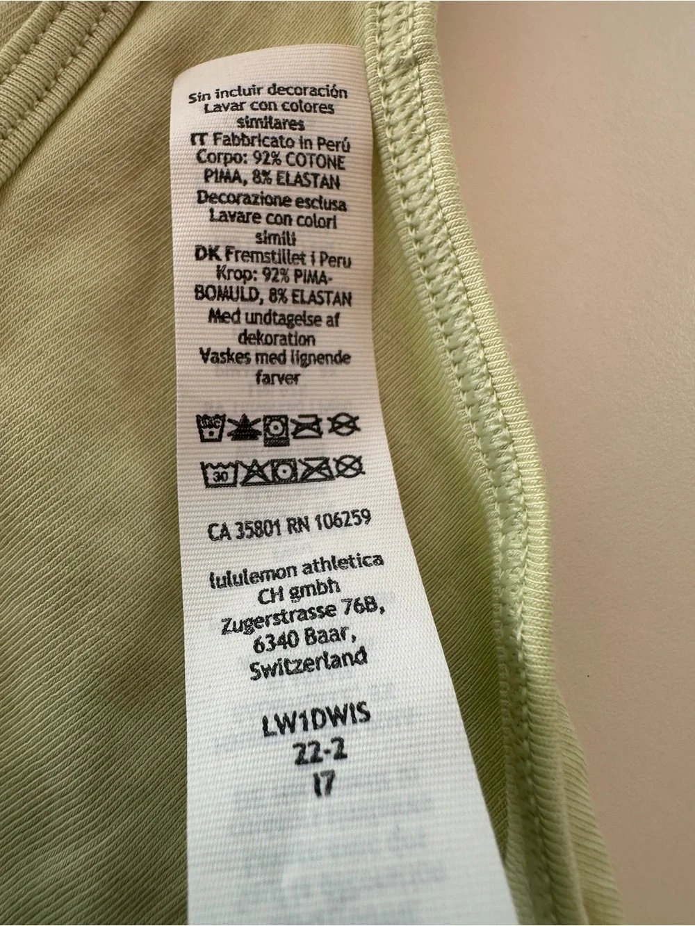 Lululemon Pima Cotton Open-Back Midi Dress Dewy Size 10